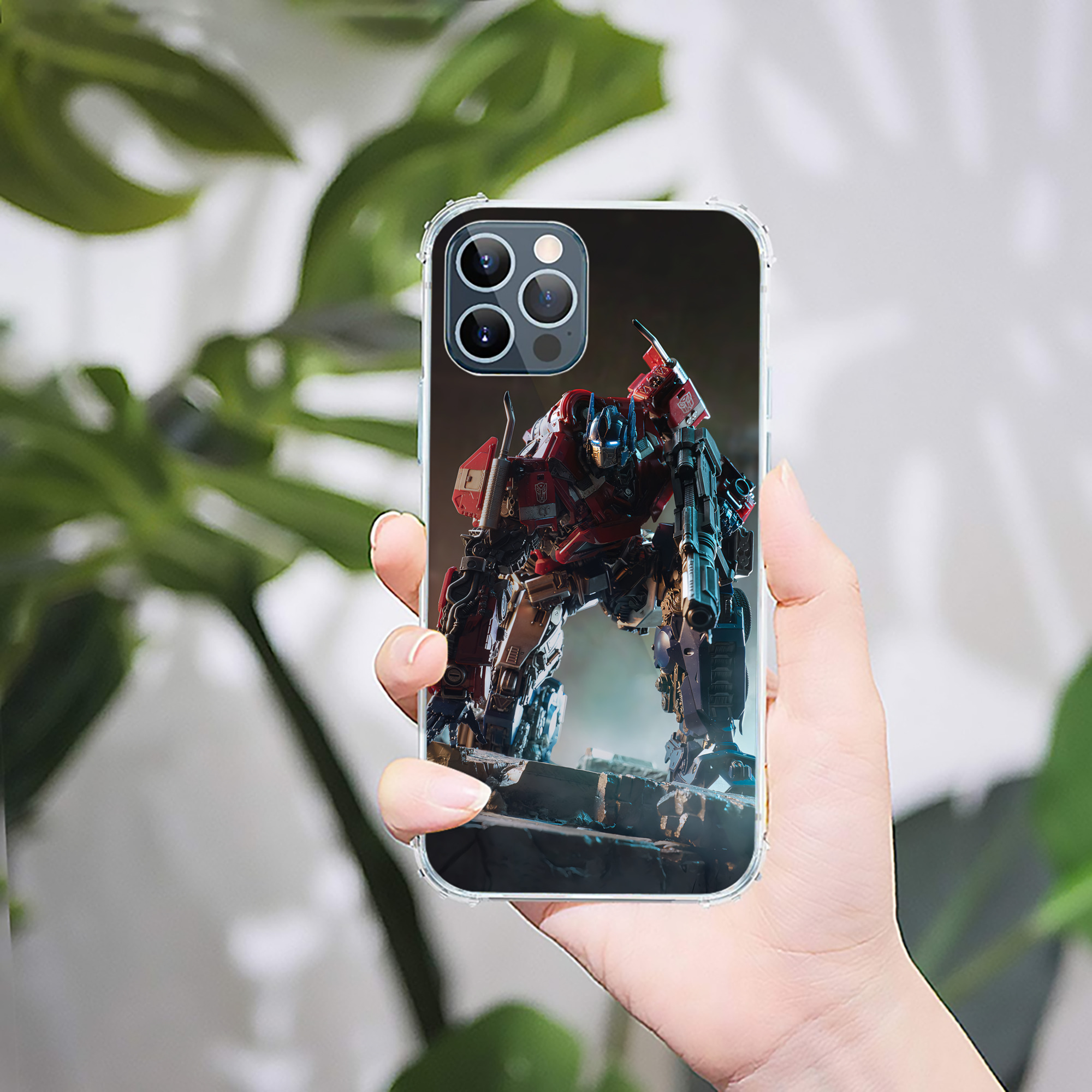 （画像用） Transformers トランスフォーマー 【iPhone 12シリーズ対応】透明スマホケース（クリアソフトケース）